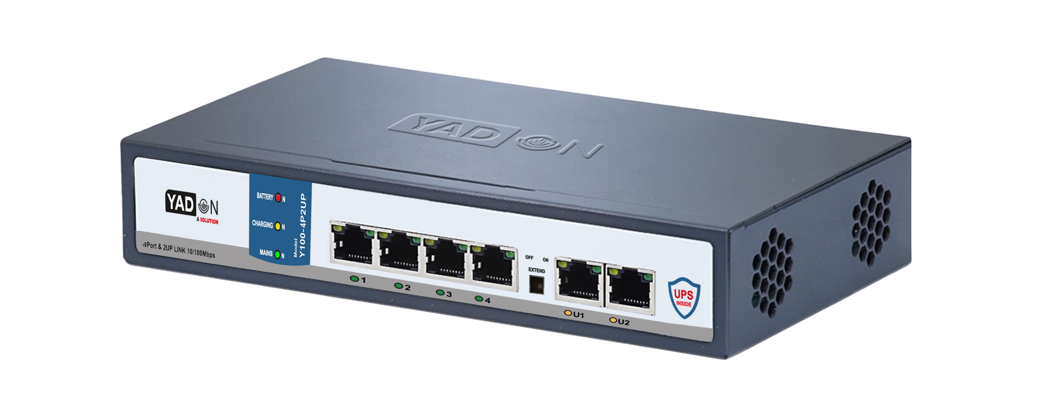 YADON Y100-4P2UP/B PoE switch