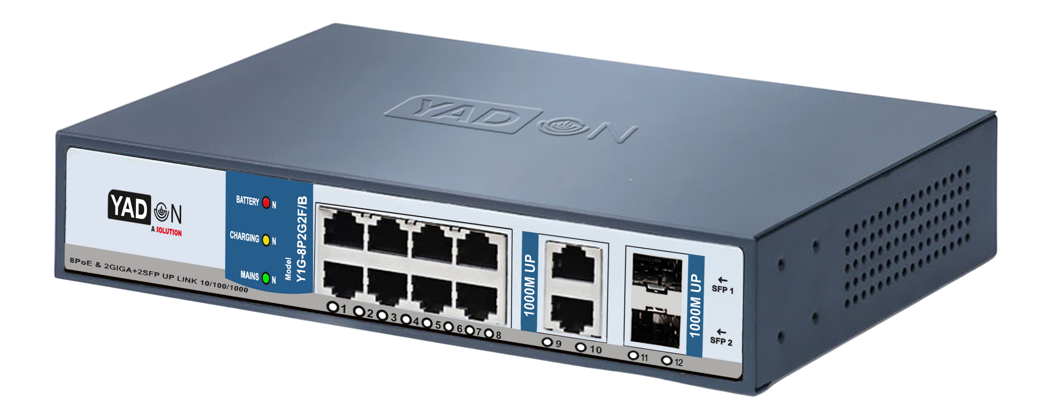 YADON PoE switch with backup