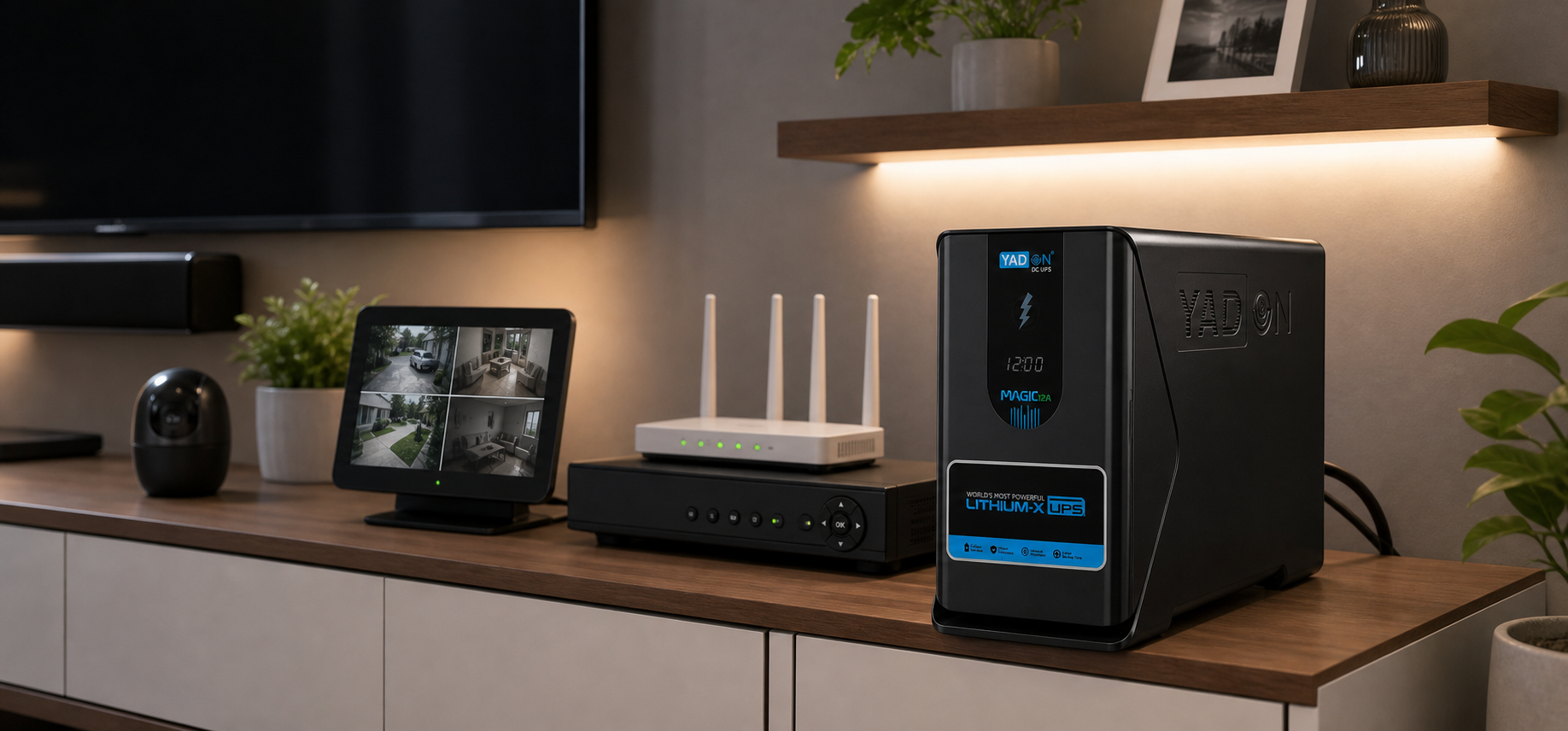 YADON MAGIC UPS supporting a connected home